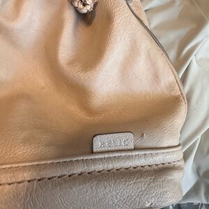 Relic Beige/Taupe Leather Hobo Bag
